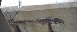 Damaged concrete